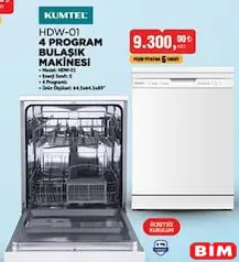 KUMTEL 4 PROGRAMLI BULAŞIK MAKİNESİ